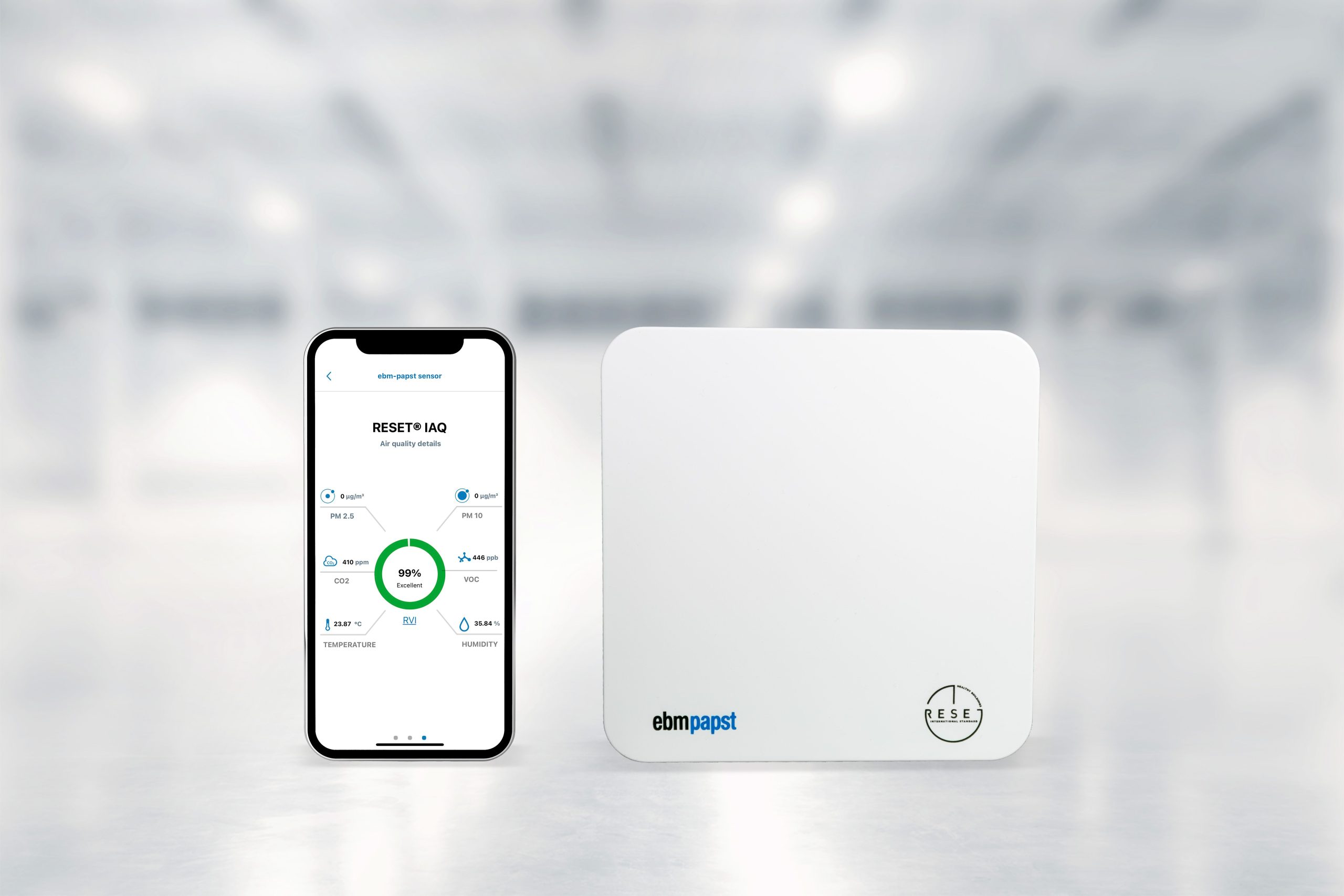 RS announces availability of  new indoor air-quality monitor from ebm-papst