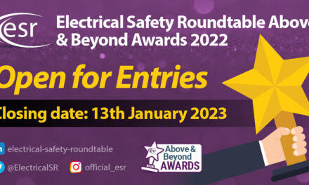 Electrical Safety Roundtable Above and Beyond Awards Open for Entries!