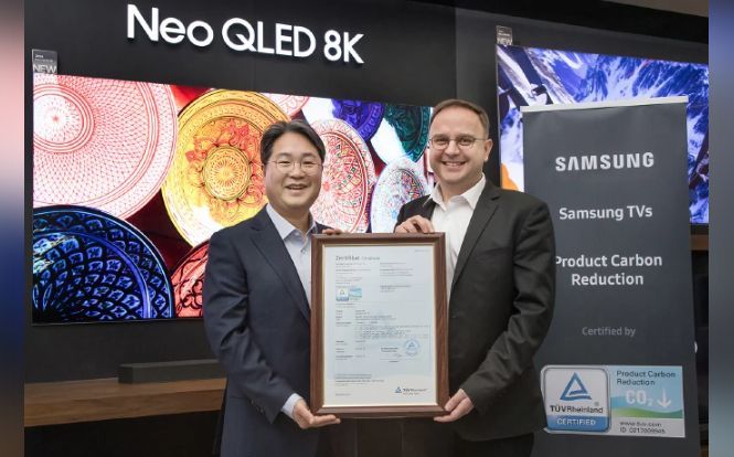 New “Product Carbon Reduction” certification from TUV Rheinland – Samsung to be first electronics company to receive certificate