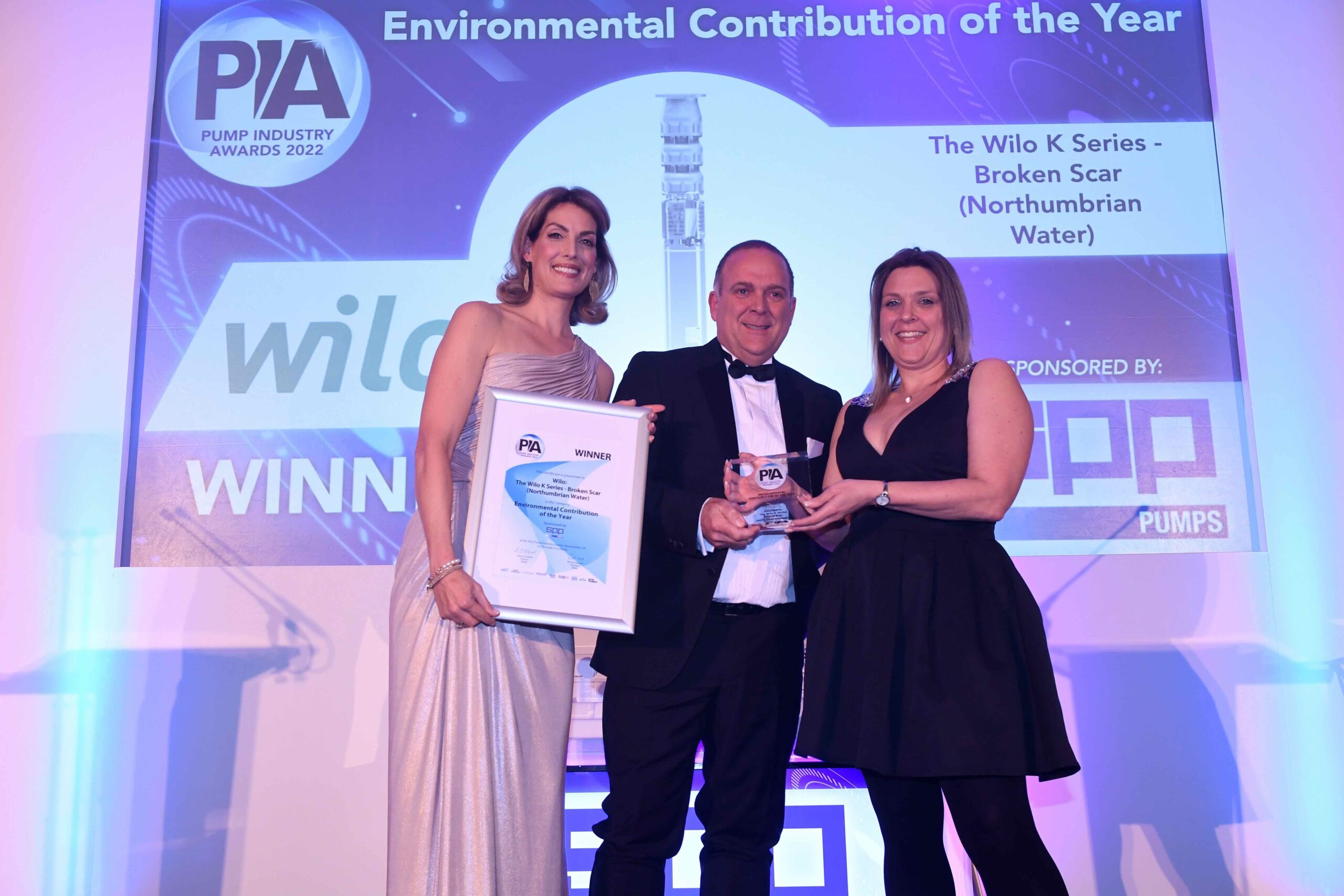 Wilo UK wins Environmental Contribution of the Year for the  second year running at Pump Industry Awards
