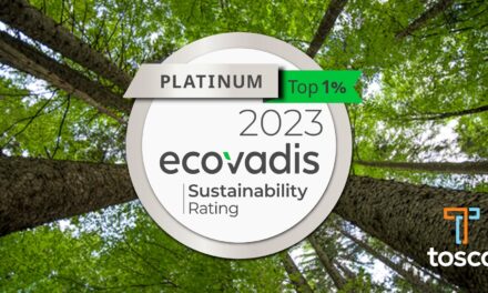 EcoVadis upgrades Tosca’s sustainability rating from Gold to Platinum