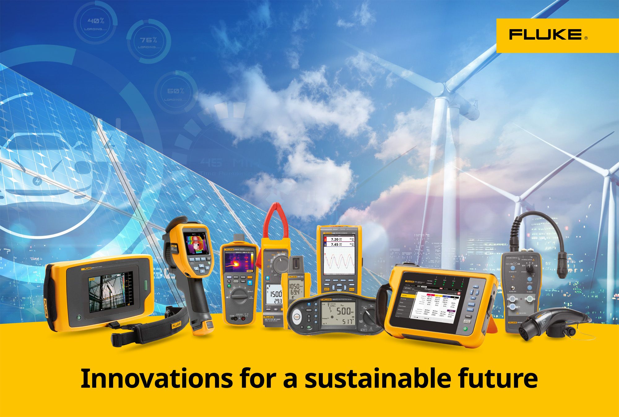 Light + Building trade fair:  Fluke solutions for electric charging points and photovoltaics