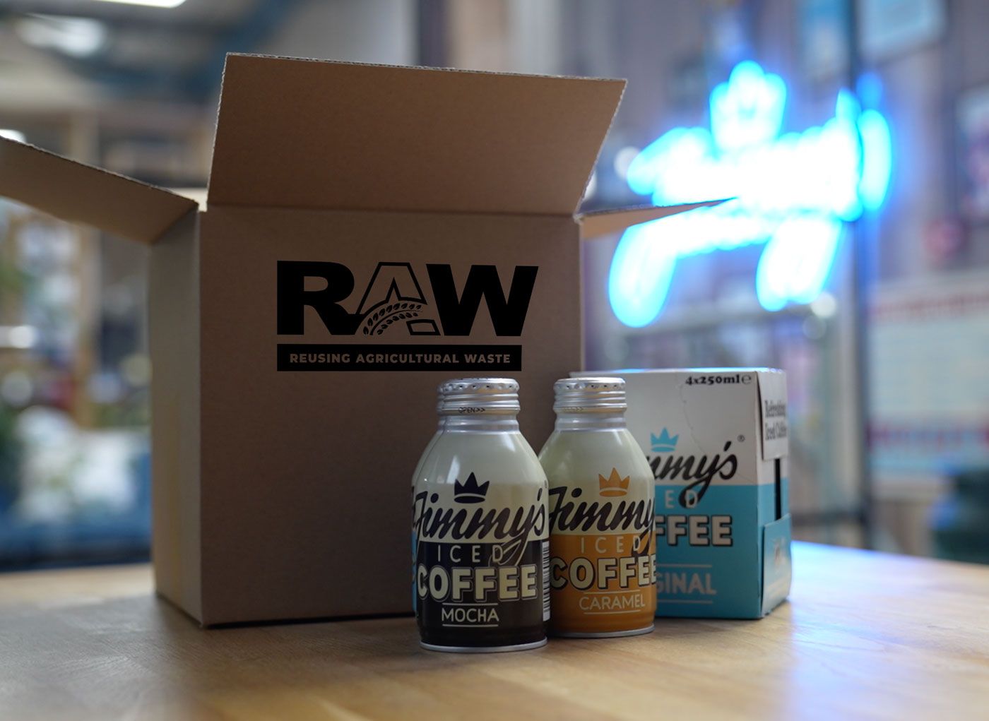 Sustainability pioneer’s Jimmy’s Iced Coffee fully implements move to packaging from waste